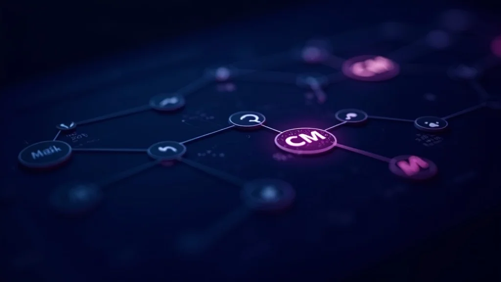 Decision flowchart for choosing the right CMS platform with branching question nodes
