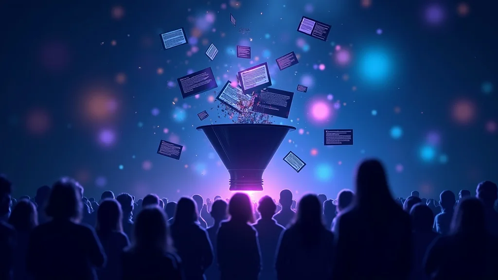 Top-of-funnel content including blog articles, infographics and social media attracting visitors