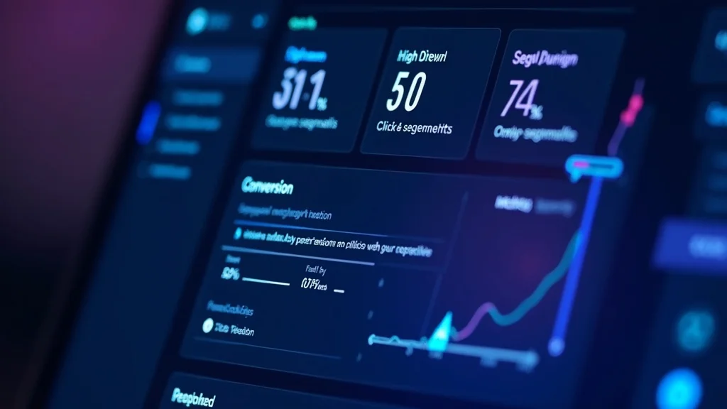 Email marketing campaign dashboard with open rates, click rates and conversion metrics