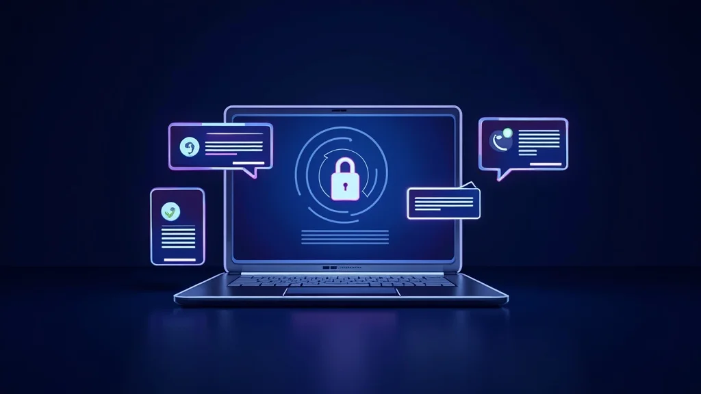 Landing page trust signals including testimonials, security badges and lead capture form