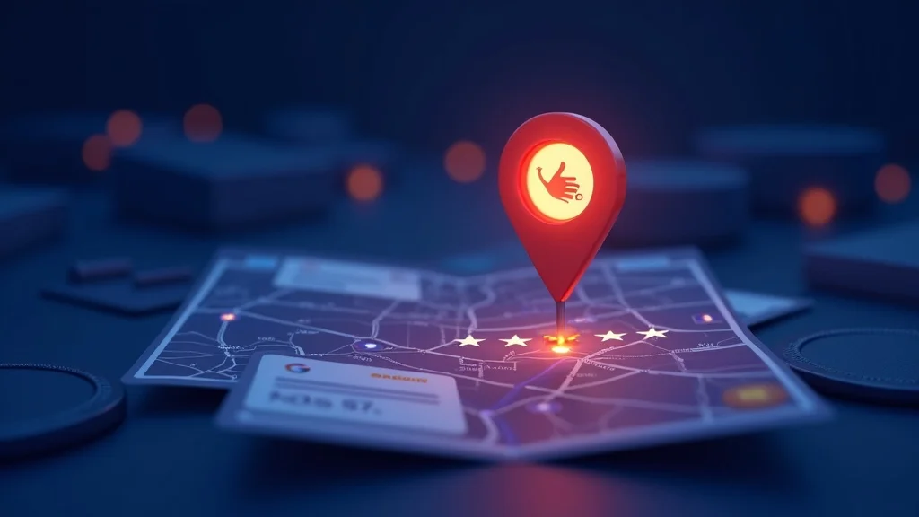 Google Maps local business listing with 5-star rating and business information card