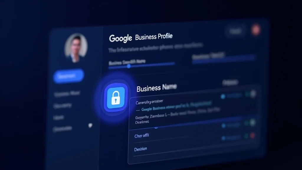 Google Business Profile dashboard with business details and verification badge